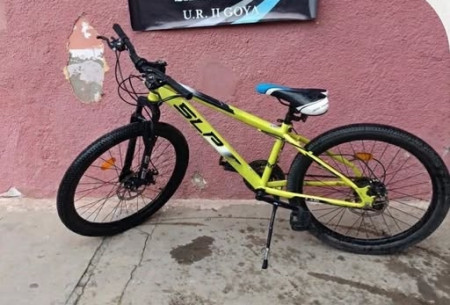 Recuperan bicicleta robada en la Escuela Normal Hipólito Baibiene
